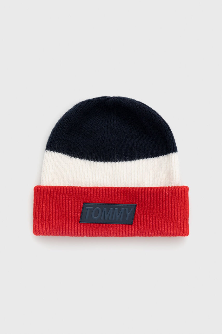 Tommy Hilfiger Детска шапка с вълна в тъмносиньо - Pepit.bg
