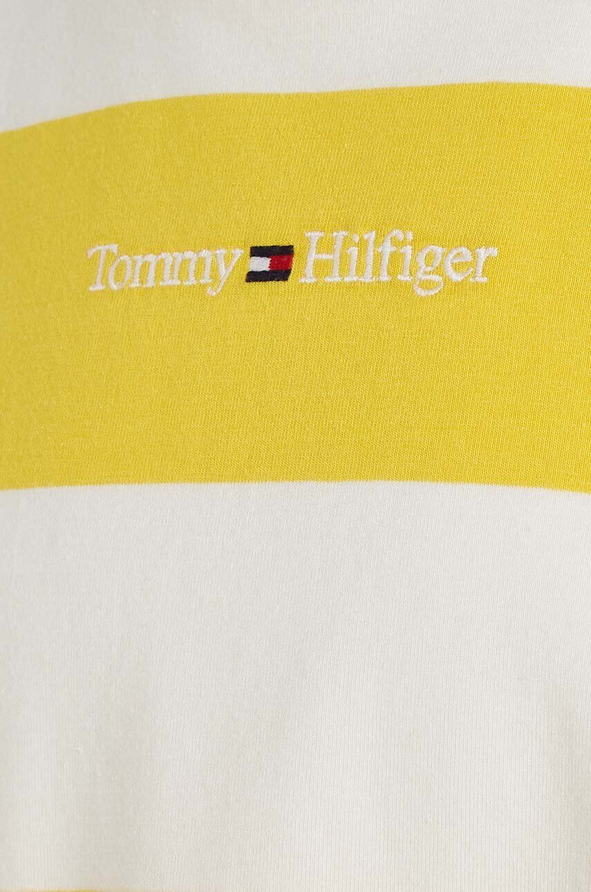 Tommy Hilfiger Детска тениска в жълто с десен - Pepit.bg