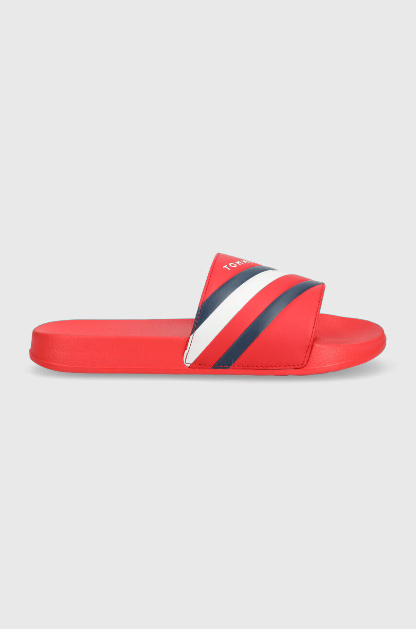 Tommy Hilfiger Детски чехли в червено - Pepit.bg