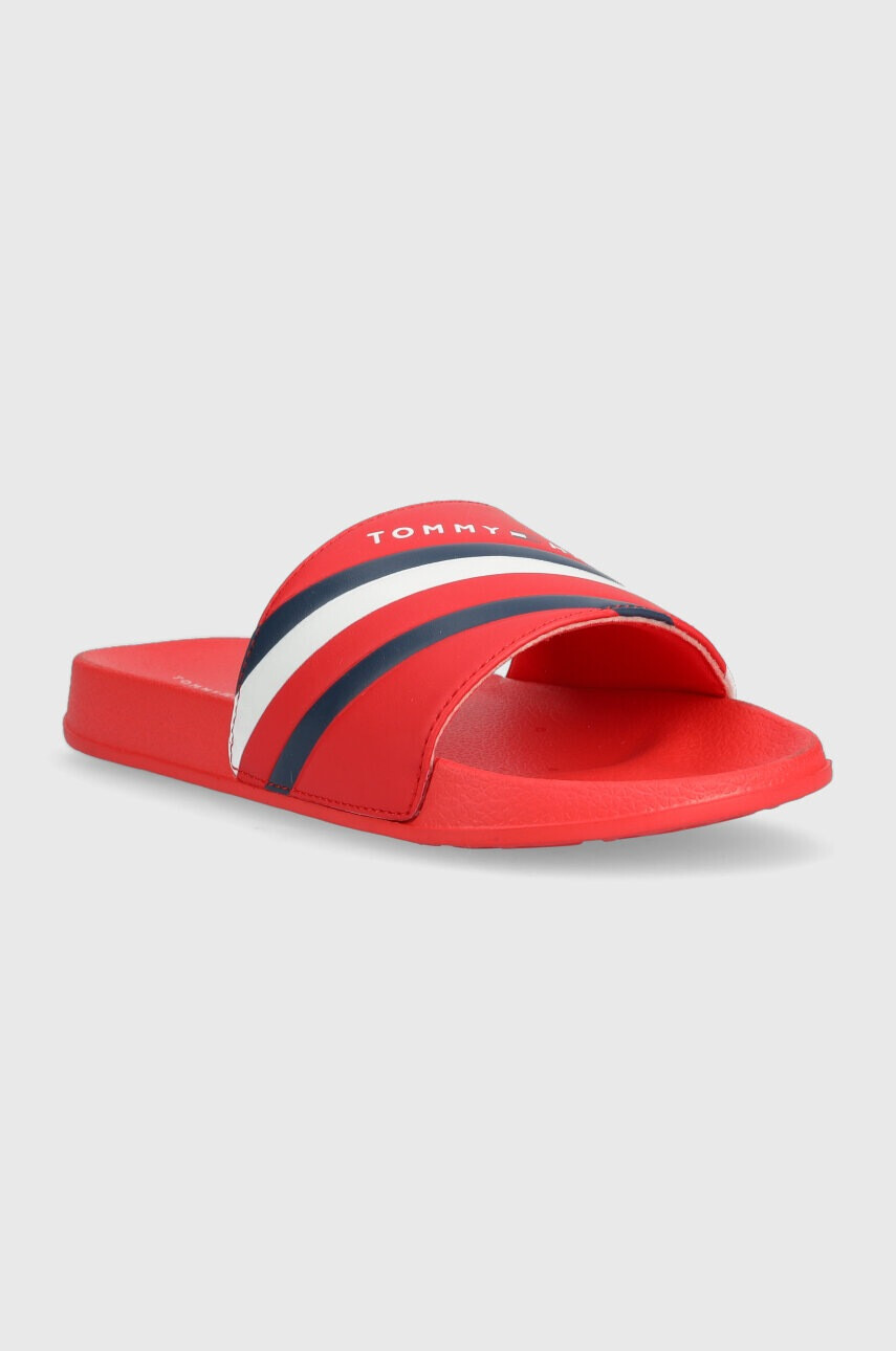 Tommy Hilfiger Детски чехли в червено - Pepit.bg