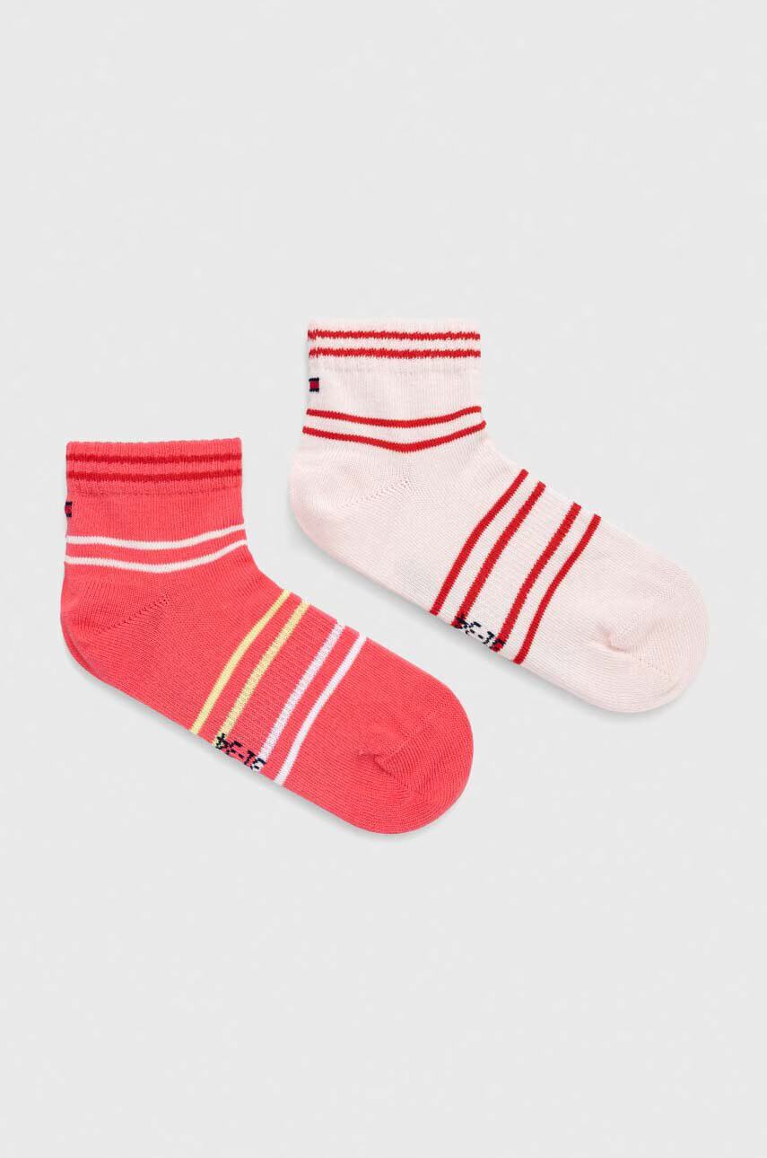Tommy Hilfiger Детски чорапи (2 броя) в розово - Pepit.bg