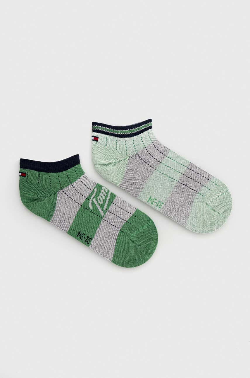 Tommy Hilfiger Детски чорапи (2 броя) в зелено - Pepit.bg