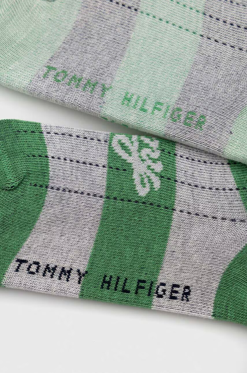 Tommy Hilfiger Детски чорапи (2 броя) в зелено - Pepit.bg