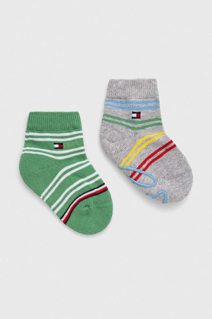 Tommy Hilfiger Детски чорапи (2 броя) в зелено - Pepit.bg