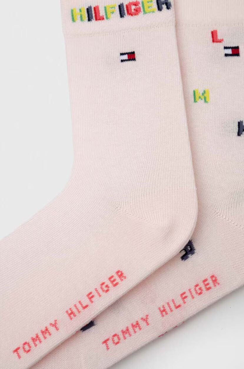 Tommy Hilfiger Детски чорапи (2 броя) в розово - Pepit.bg