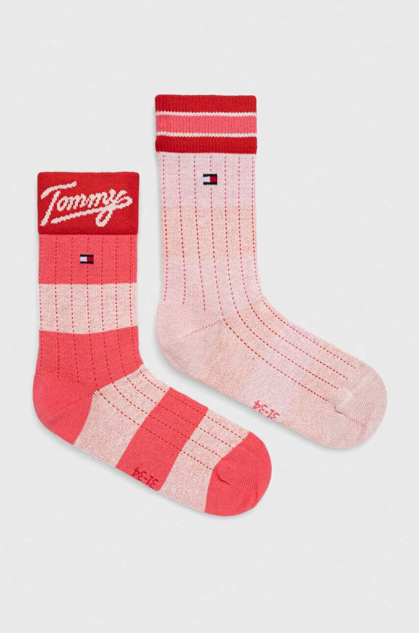 Tommy Hilfiger Детски чорапи (2 броя) в розово - Pepit.bg