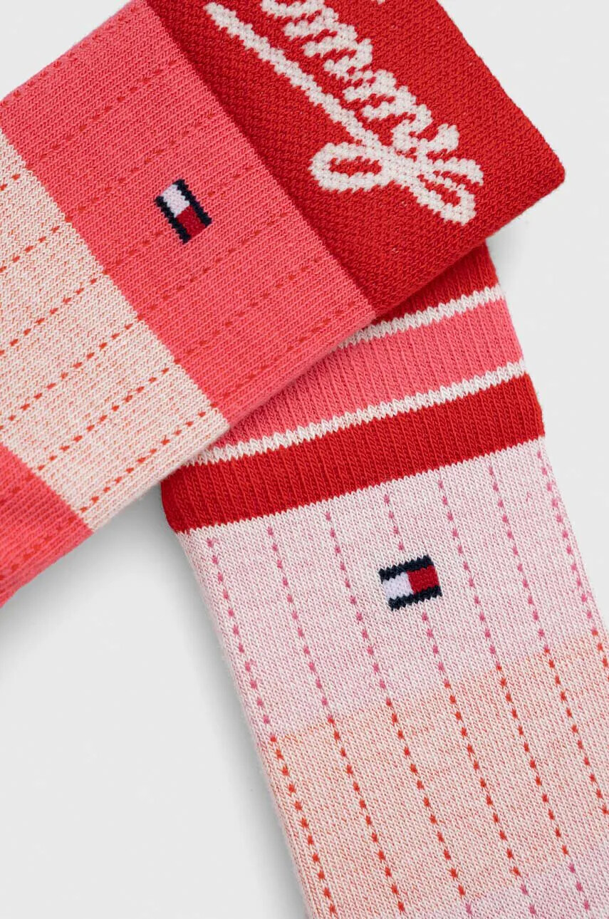 Tommy Hilfiger Детски чорапи (2 броя) в розово - Pepit.bg