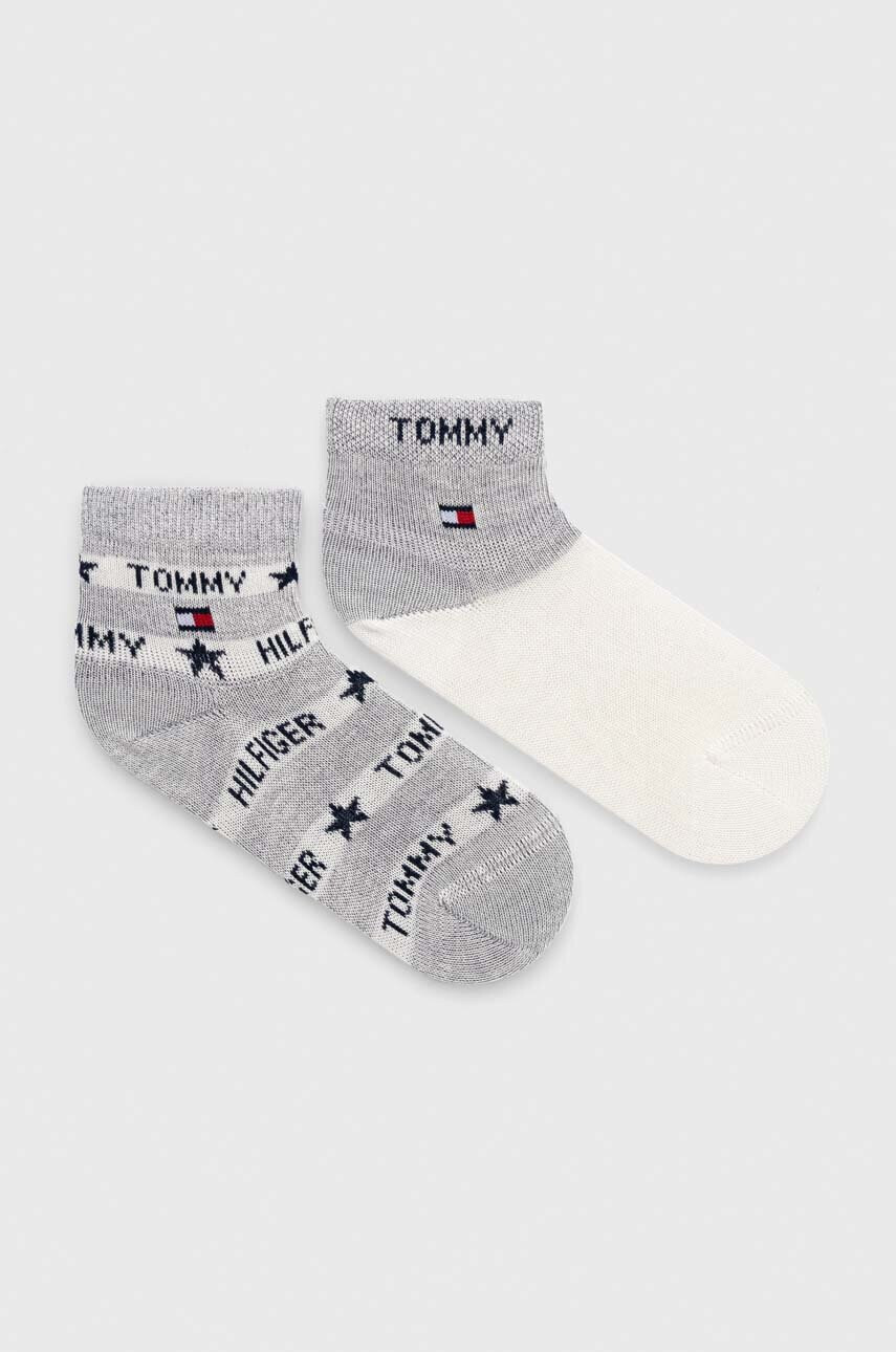 Tommy Hilfiger Детски чорапи (2 броя) в сиво - Pepit.bg