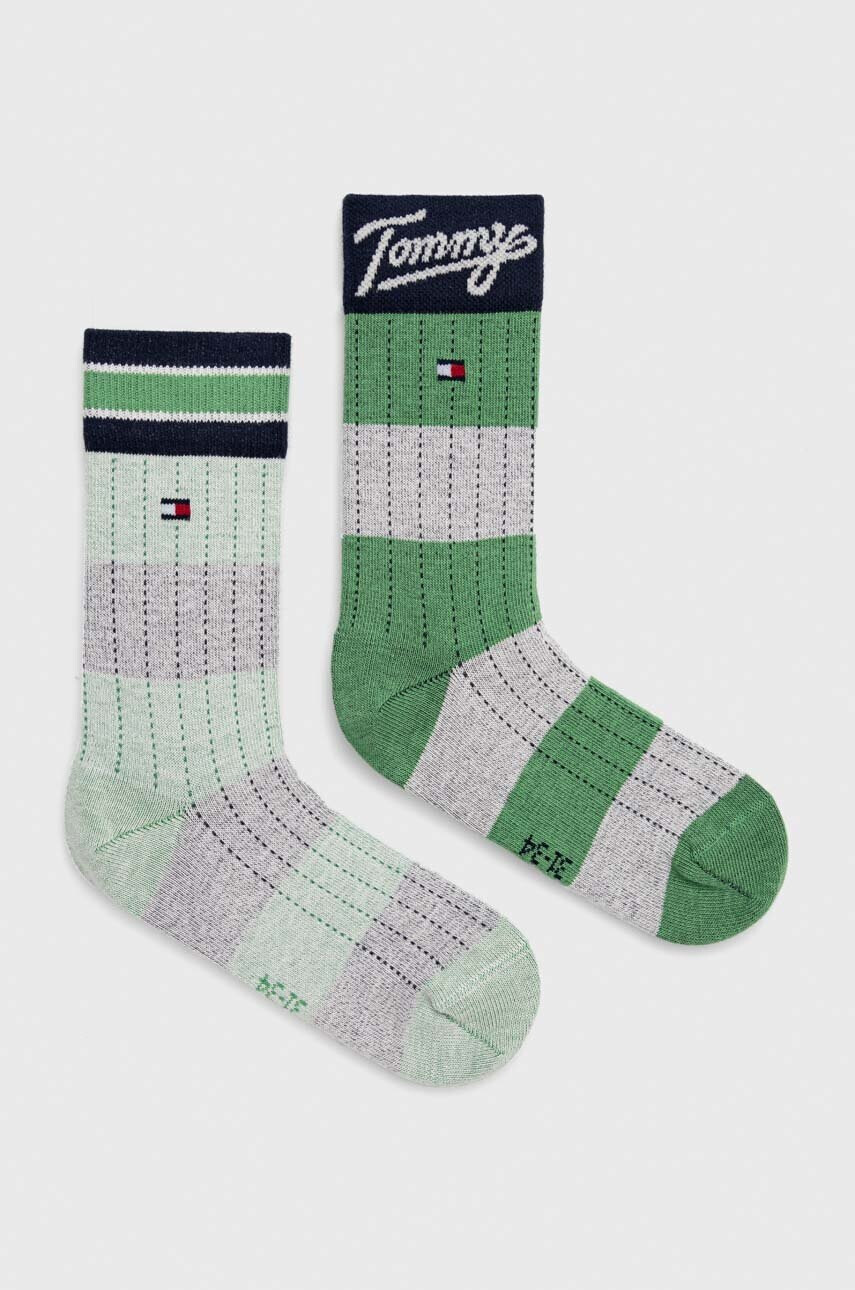 Tommy Hilfiger Детски чорапи (2 броя) в зелено - Pepit.bg