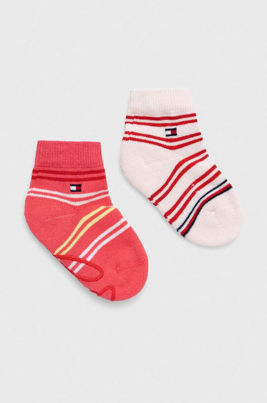 Tommy Hilfiger Детски чорапи (2 броя) в розово - Pepit.bg