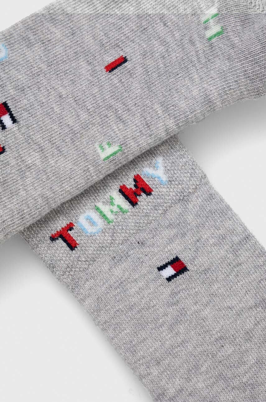 Tommy Hilfiger Детски чорапи (2 броя) в сиво - Pepit.bg