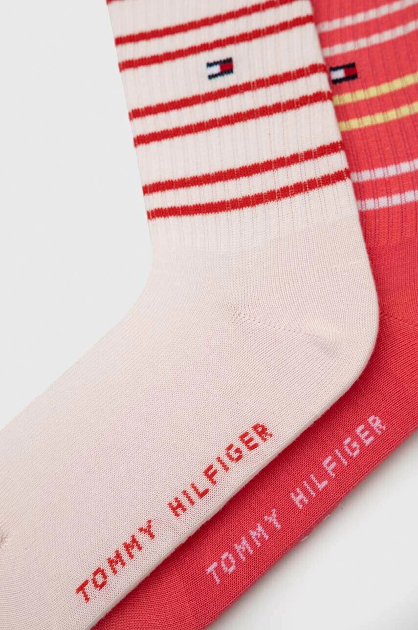 Tommy Hilfiger Детски чорапи (2 броя) в розово - Pepit.bg
