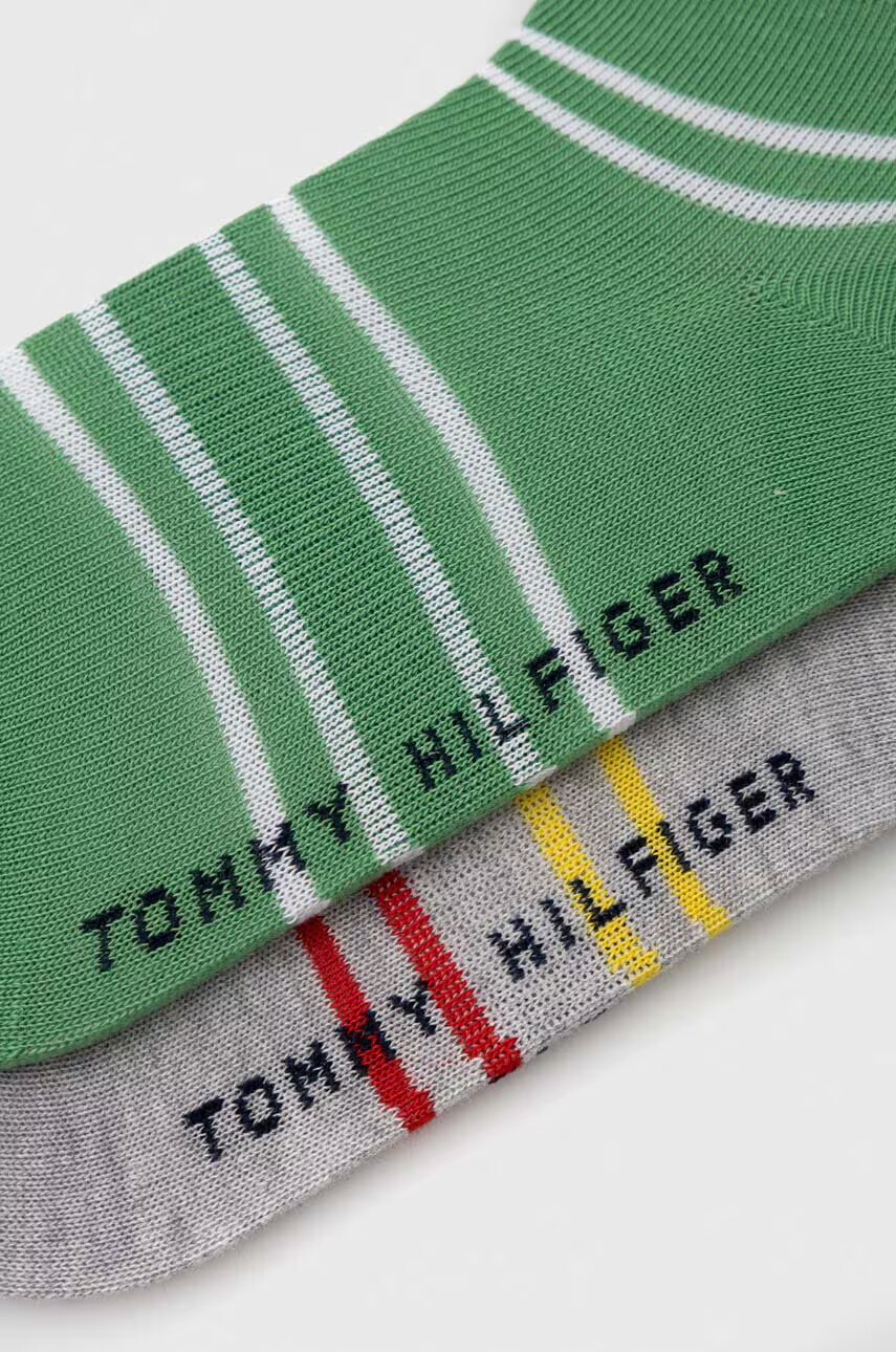 Tommy Hilfiger Детски чорапи (2 броя) в зелено - Pepit.bg