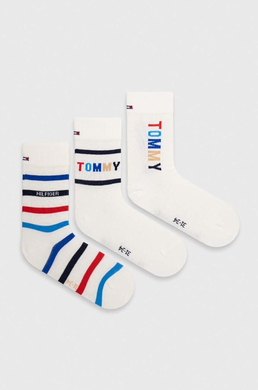 Tommy Hilfiger Детски чорапи (3 броя) в бяло - Pepit.bg