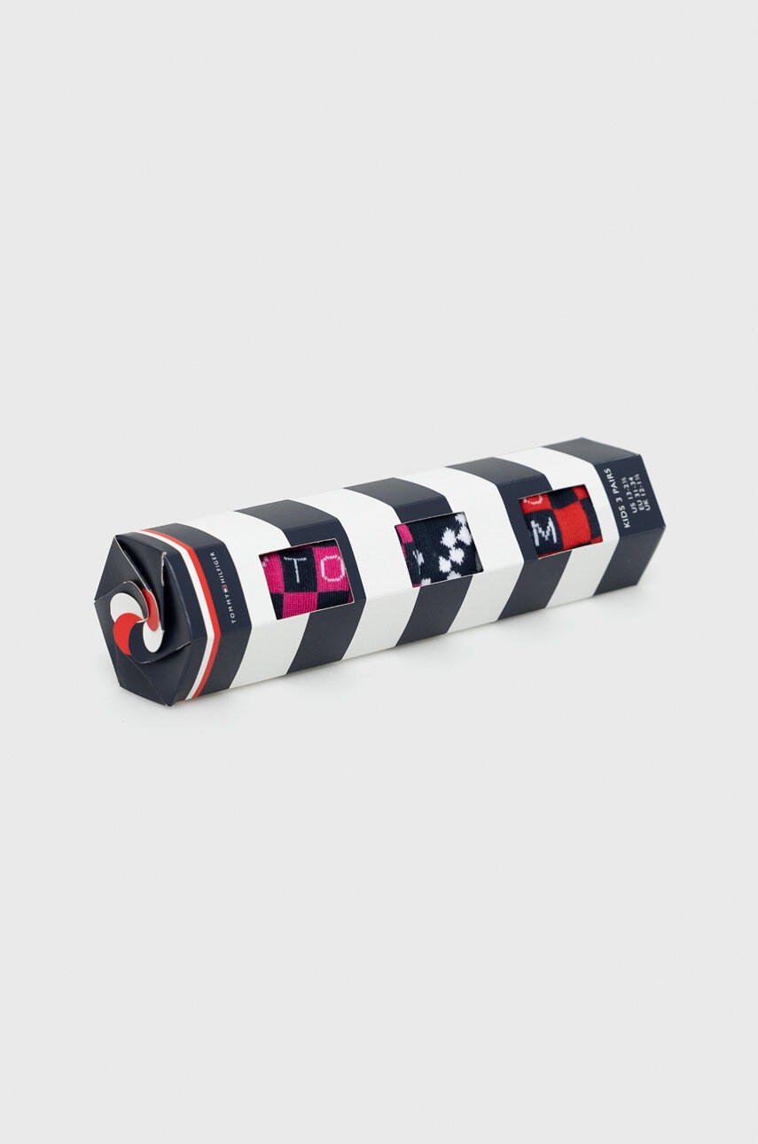 Tommy Hilfiger Детски чорапи (3 чифта) в лилаво - Pepit.bg
