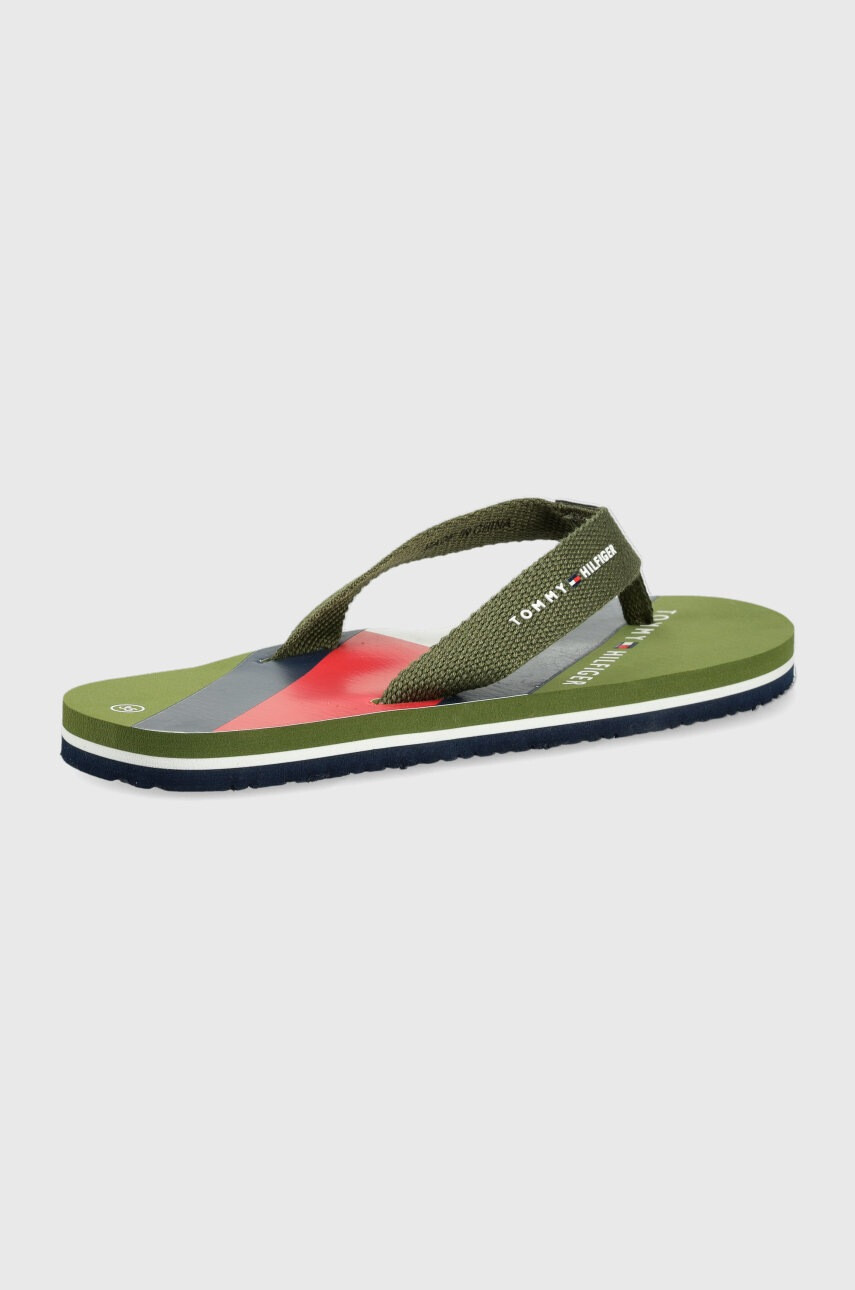 Tommy Hilfiger Детски джапанки в зелено - Pepit.bg