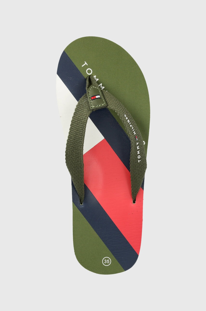 Tommy Hilfiger Детски джапанки в зелено - Pepit.bg