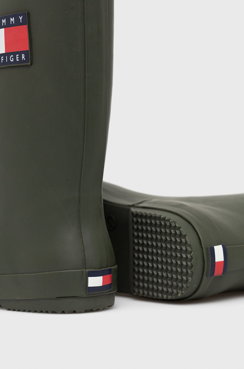 Tommy Hilfiger Детски гумени ботуши в кафяво - Pepit.bg