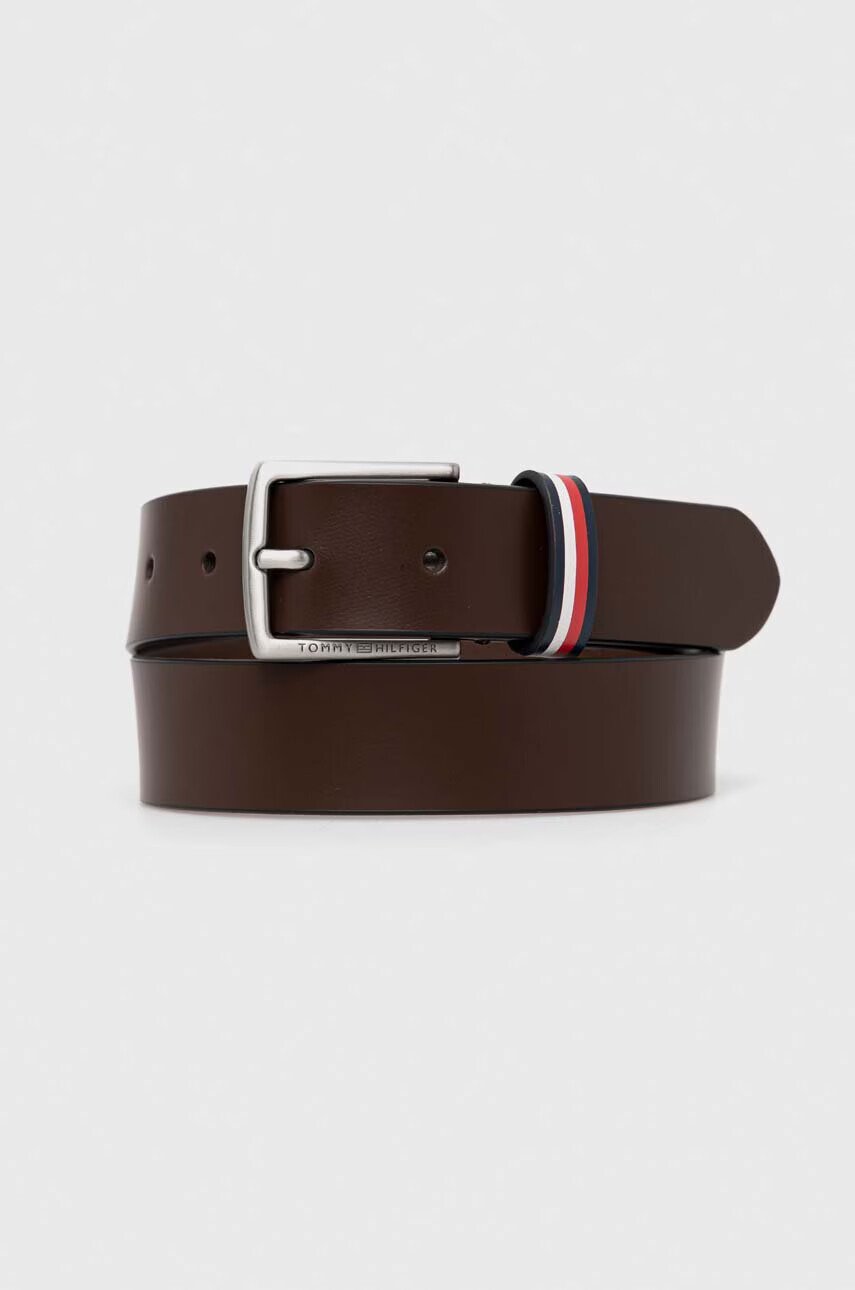 Tommy Hilfiger Детски кожен колан в кафяво - Pepit.bg