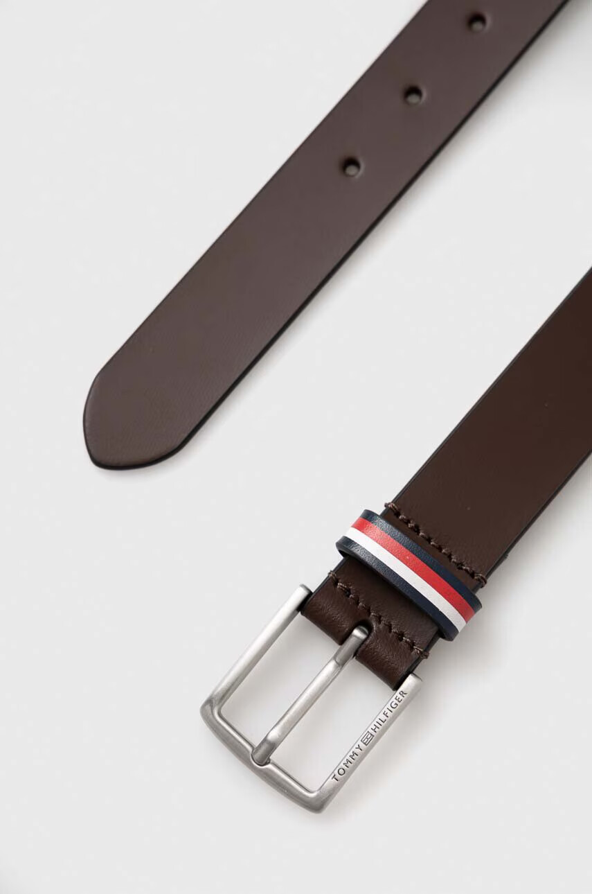 Tommy Hilfiger Детски кожен колан в кафяво - Pepit.bg