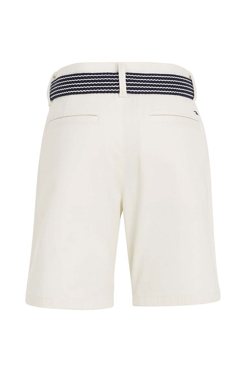Tommy Hilfiger Детски къси панталони в бяло с регулируема талия - Pepit.bg