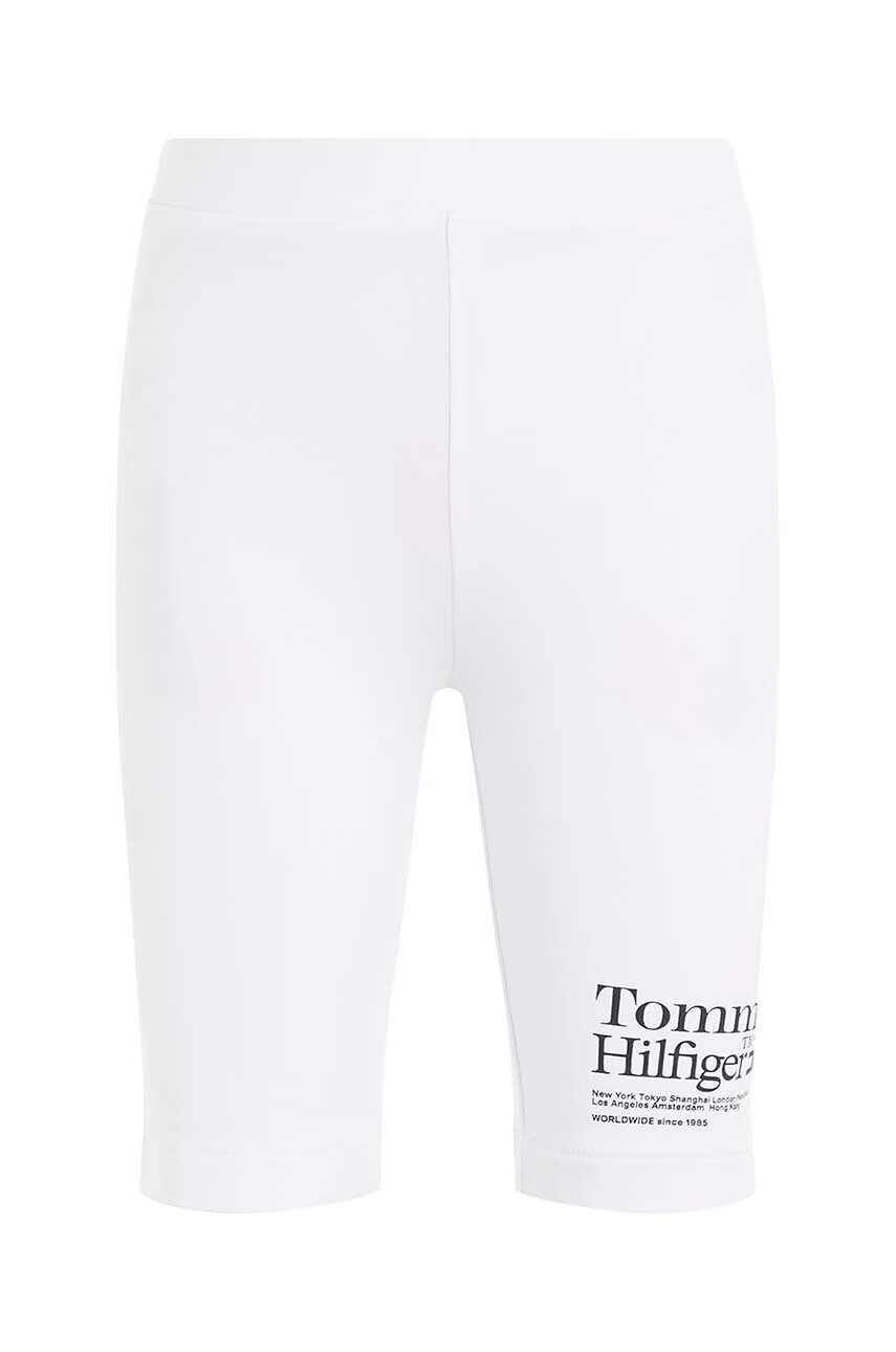 Tommy Hilfiger Детски къси панталони В бяло с изчистен дизайн - Pepit.bg