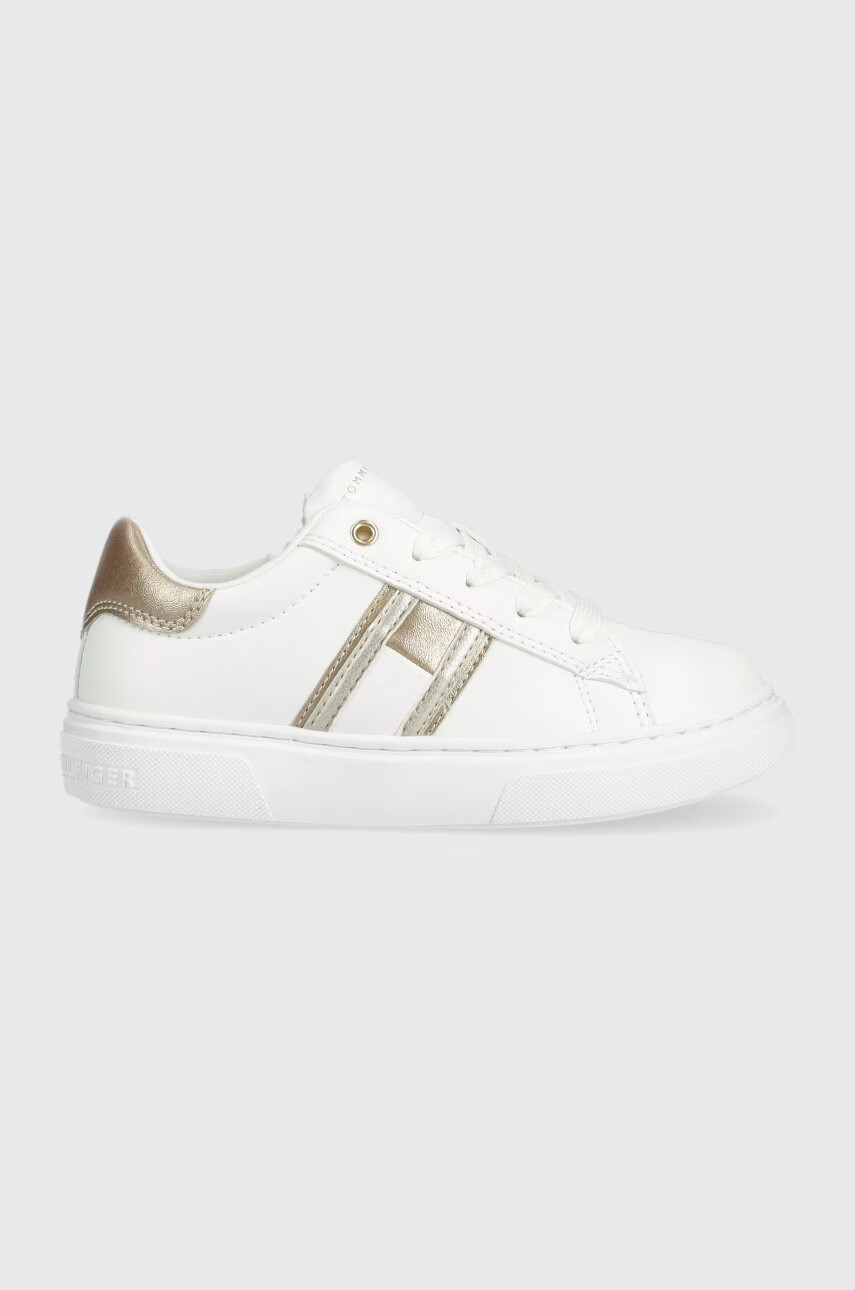Tommy Hilfiger Детски маратонки в бяло - Pepit.bg