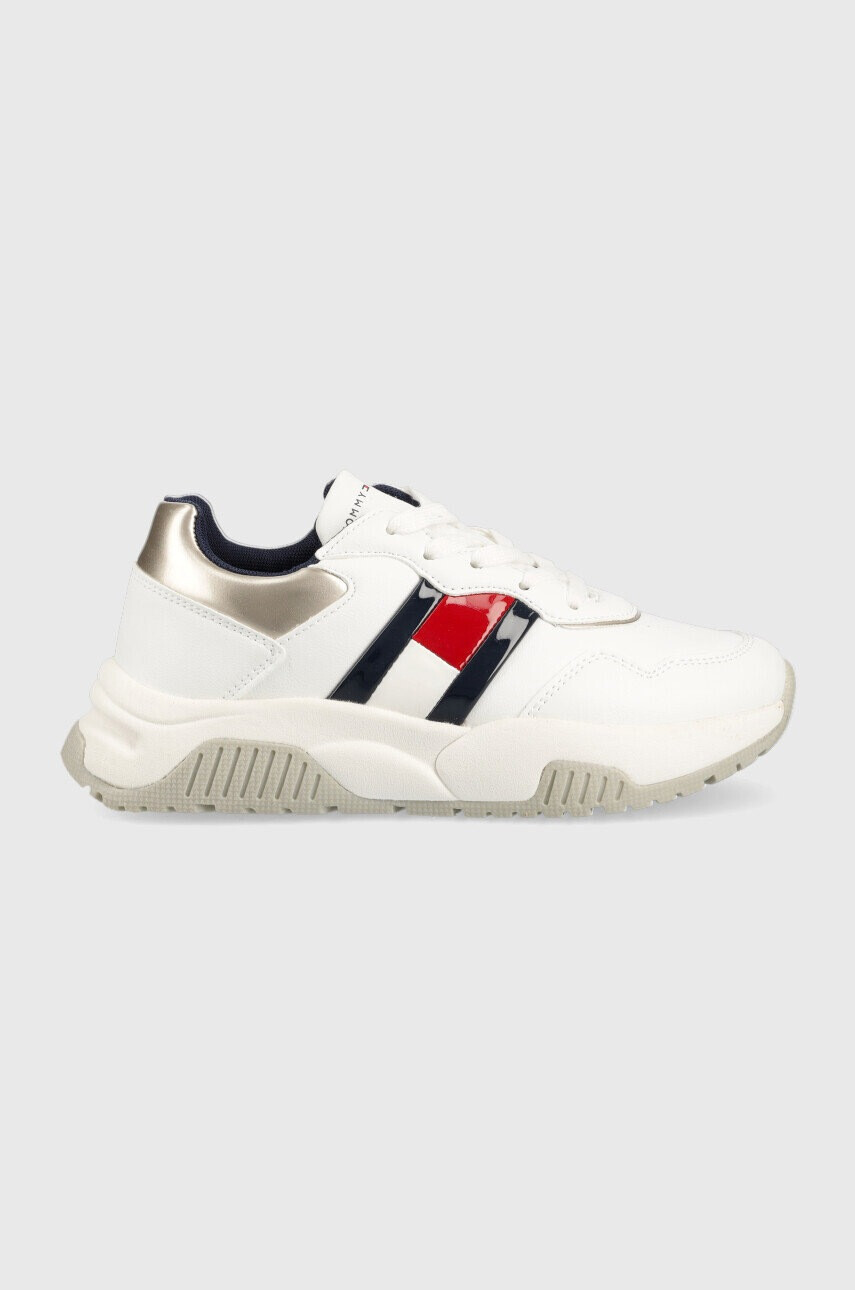 Tommy Hilfiger Детски маратонки в бяло - Pepit.bg