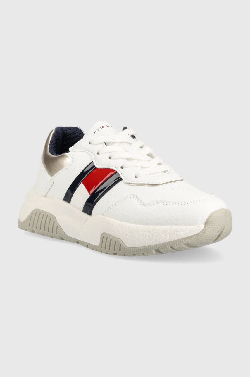 Tommy Hilfiger Детски маратонки в бяло - Pepit.bg