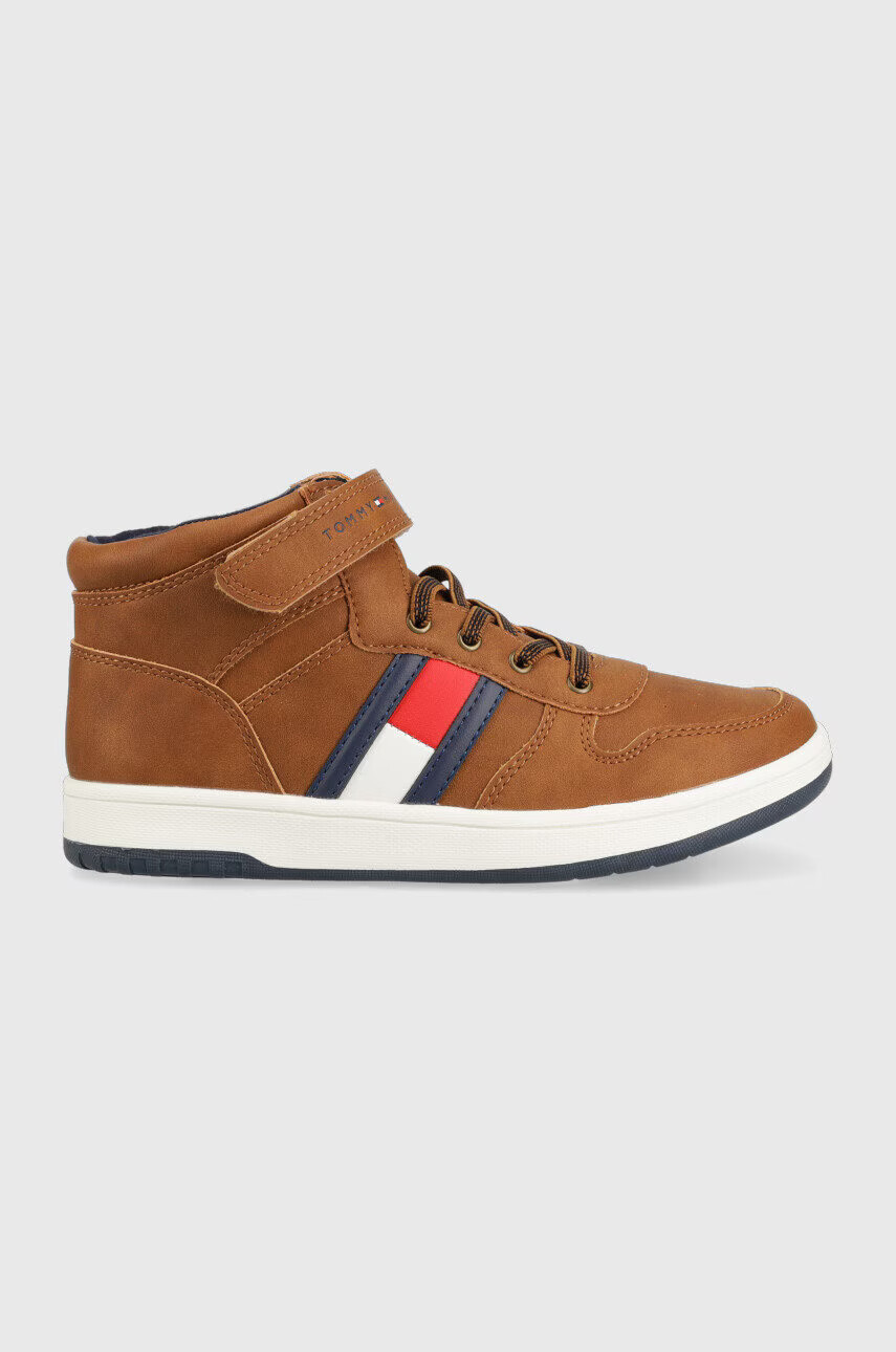 Tommy Hilfiger Детски маратонки в кафяво - Pepit.bg
