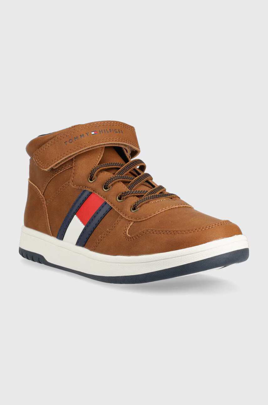 Tommy Hilfiger Детски маратонки в кафяво - Pepit.bg