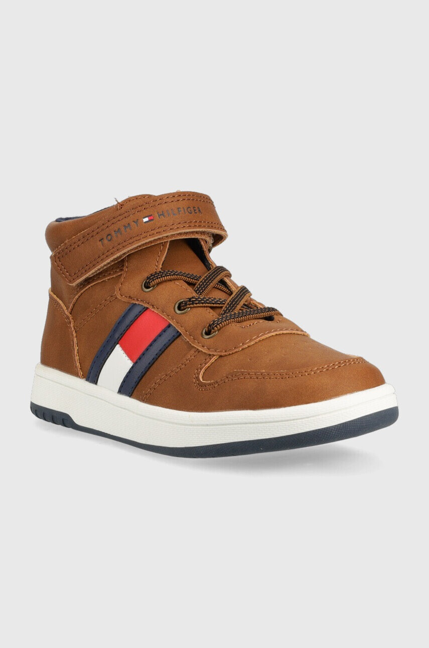 Tommy Hilfiger Детски маратонки в кафяво - Pepit.bg