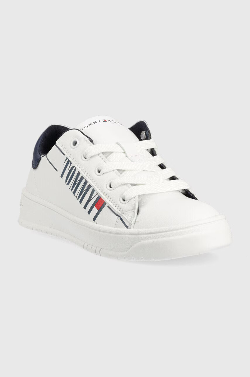 Tommy Hilfiger Детски маратонки в бяло - Pepit.bg