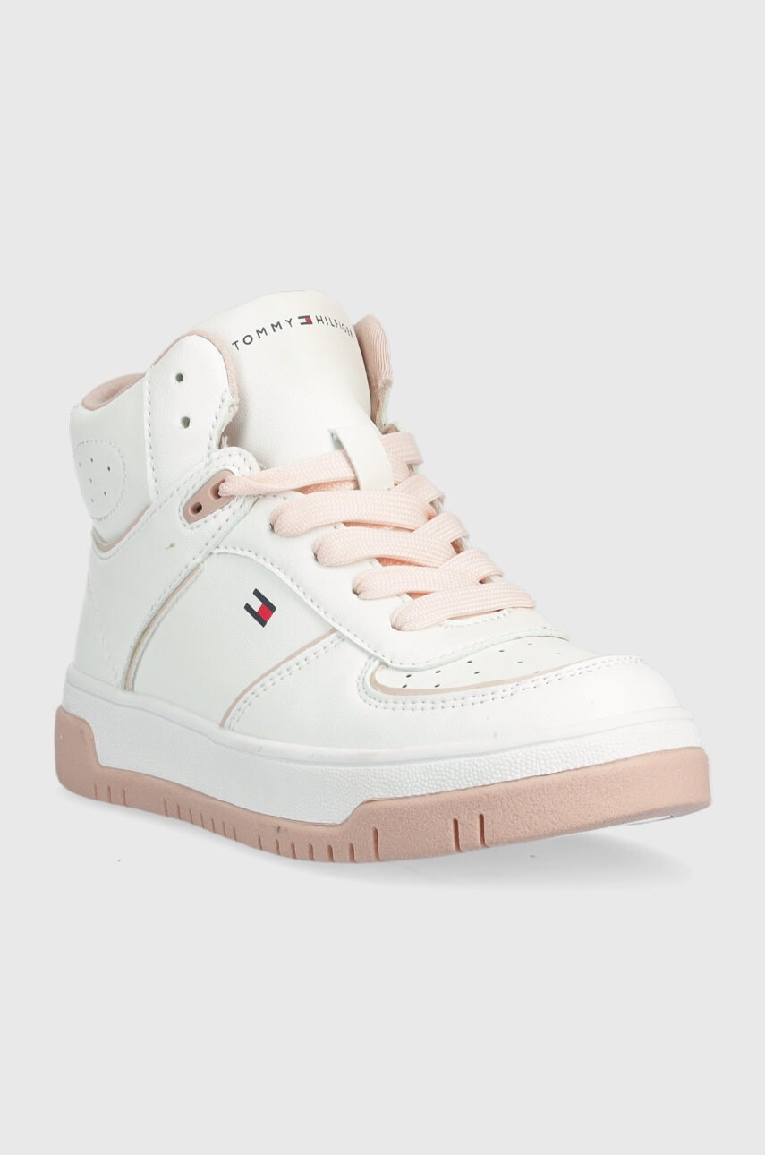 Tommy Hilfiger Детски маратонки в бяло - Pepit.bg