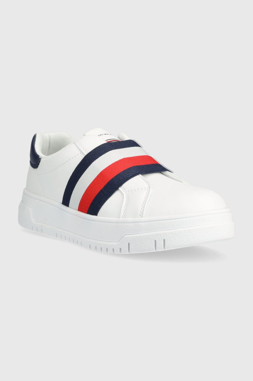 Tommy Hilfiger Детски маратонки в бяло - Pepit.bg