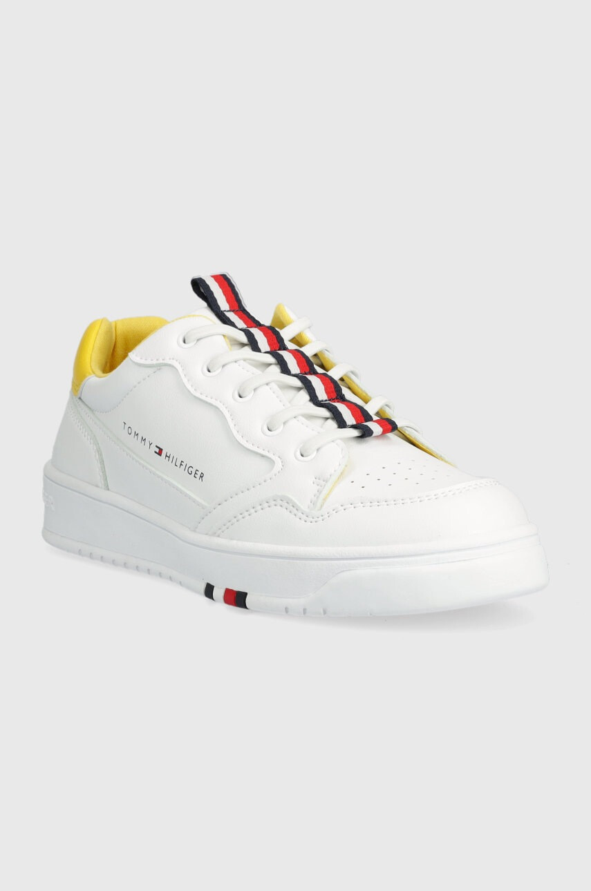 Tommy Hilfiger Детски маратонки в бяло - Pepit.bg