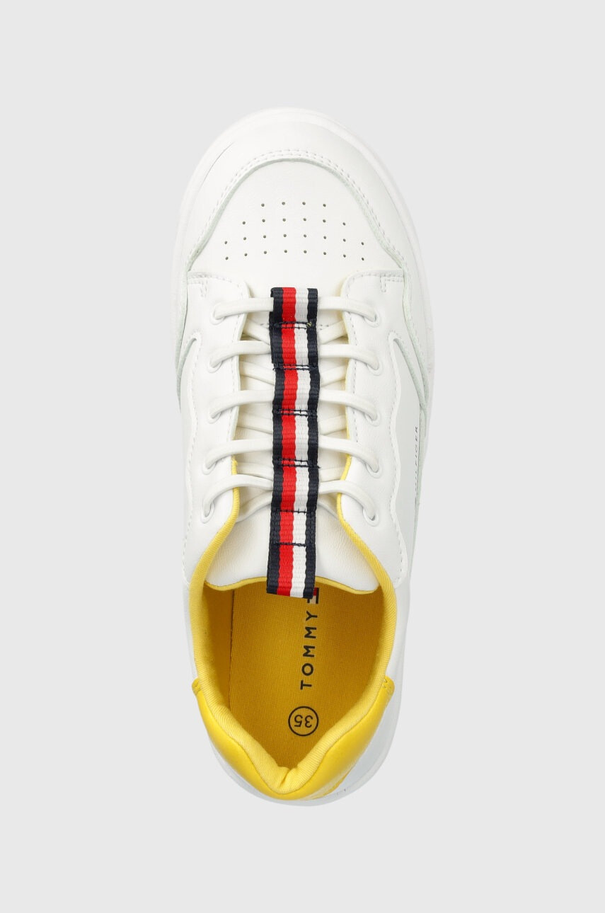 Tommy Hilfiger Детски маратонки в бяло - Pepit.bg