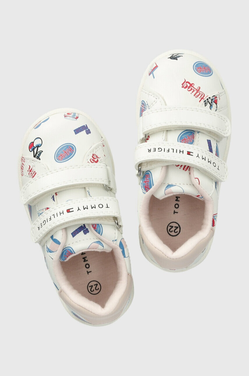 Tommy Hilfiger Детски маратонки в бяло - Pepit.bg