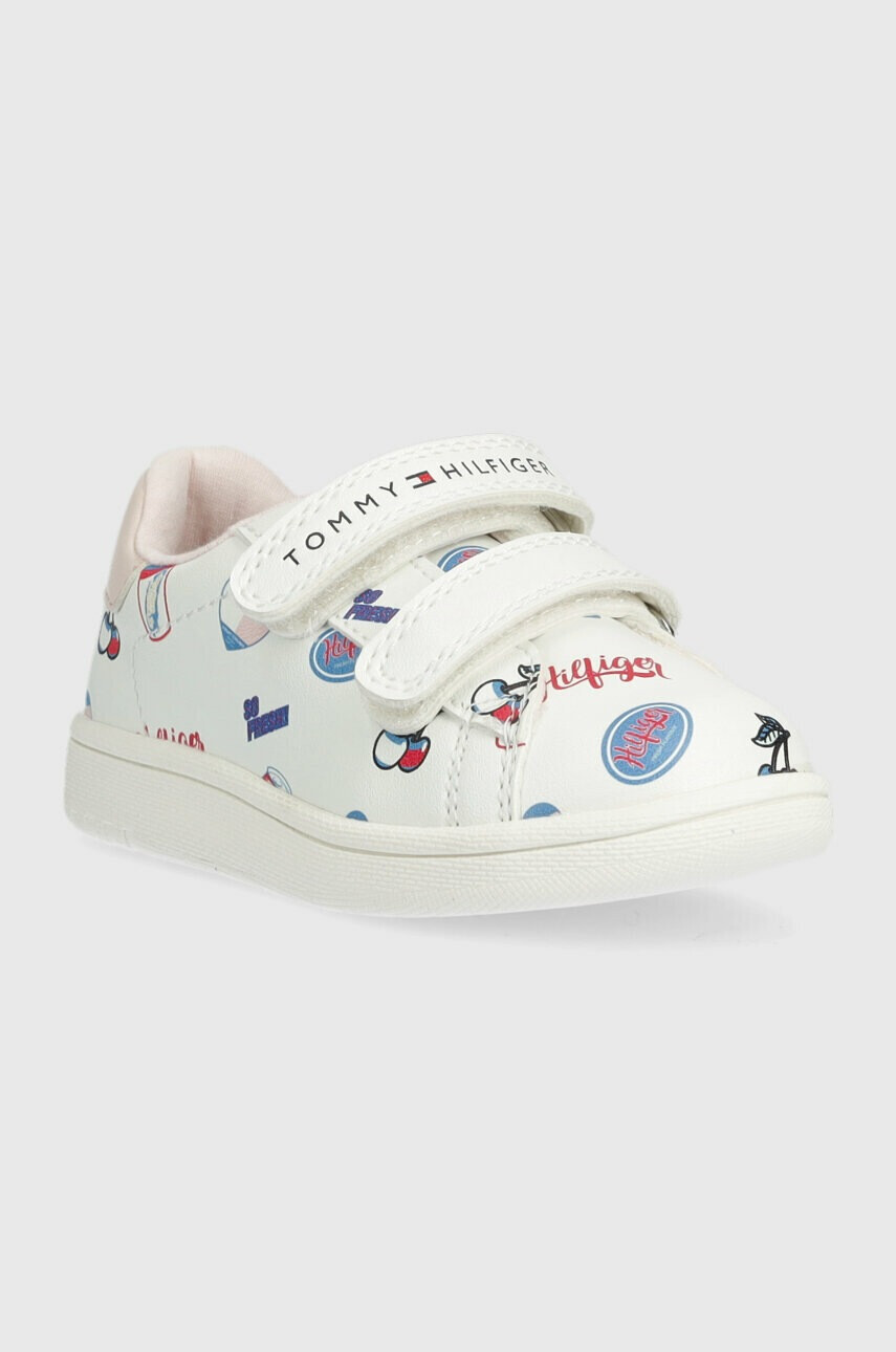 Tommy Hilfiger Детски маратонки в бяло - Pepit.bg