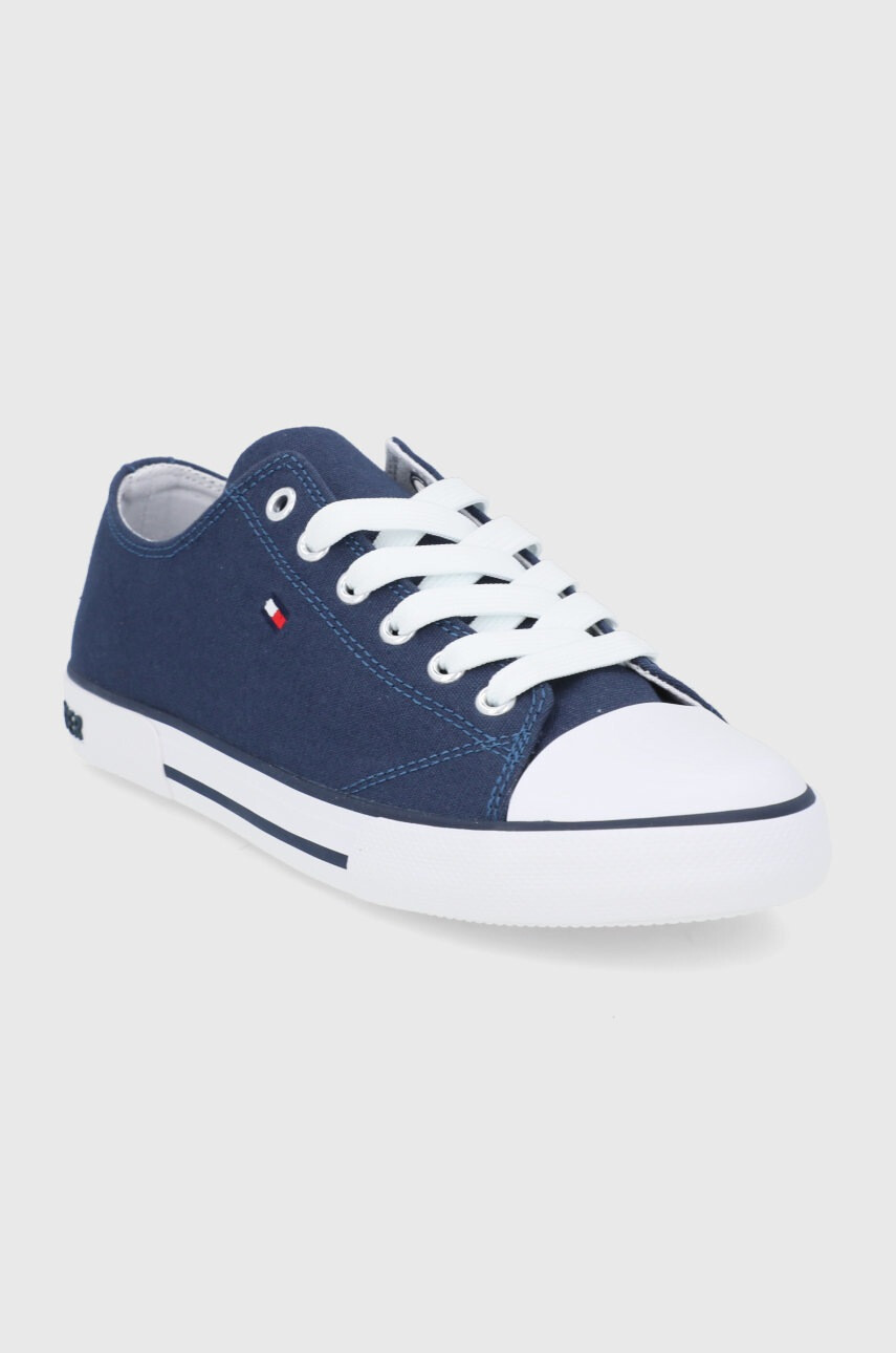 Tommy Hilfiger Детски ниски кецове в лилаво - Pepit.bg