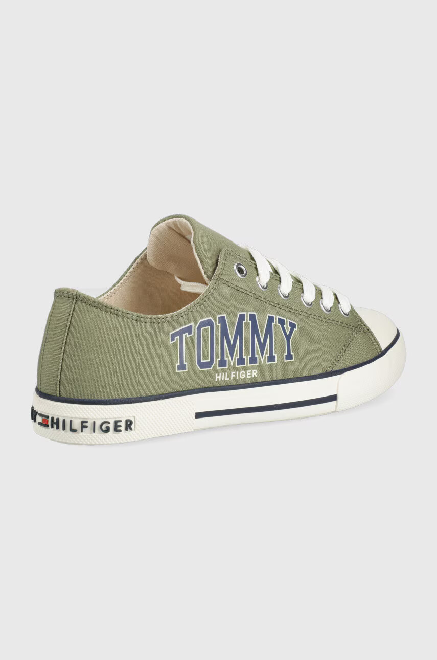 Tommy Hilfiger Детски ниски кецове в зелено - Pepit.bg