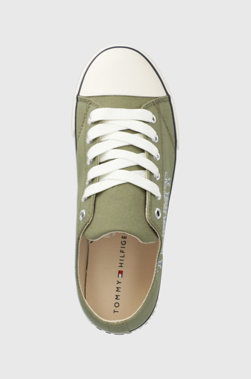Tommy Hilfiger Детски ниски кецове в зелено - Pepit.bg
