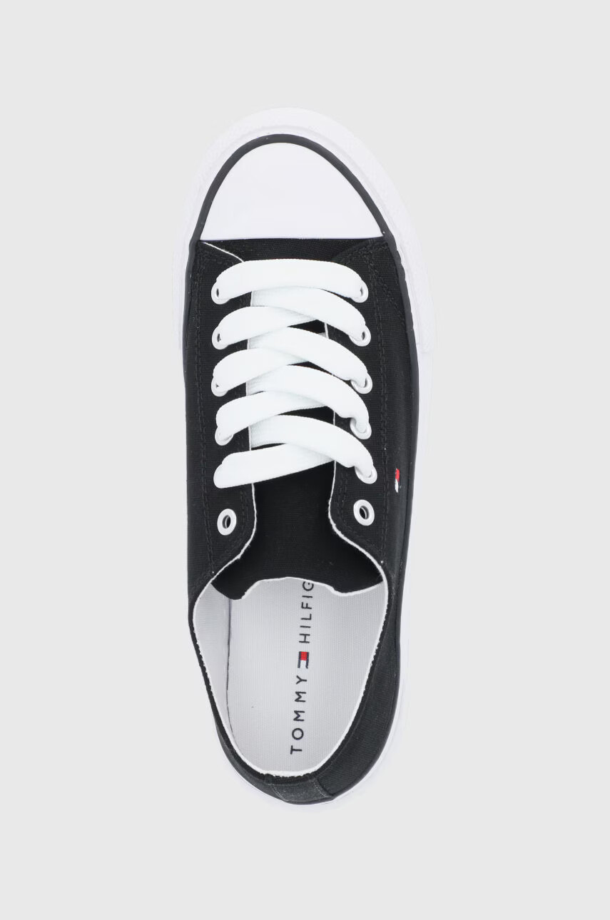 Tommy Hilfiger Детски ниски кецове в черно - Pepit.bg