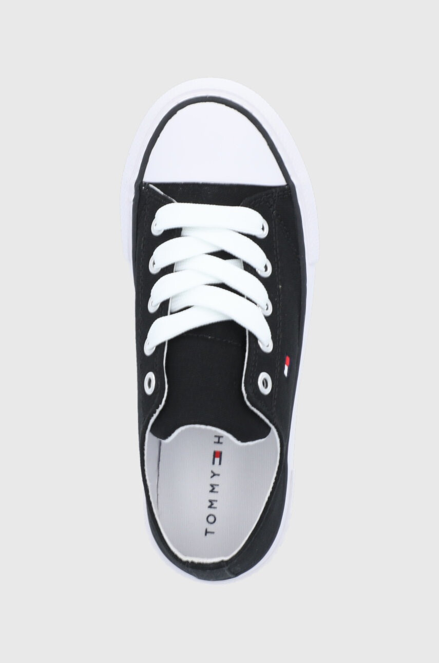 Tommy Hilfiger Детски ниски кецове в черно - Pepit.bg