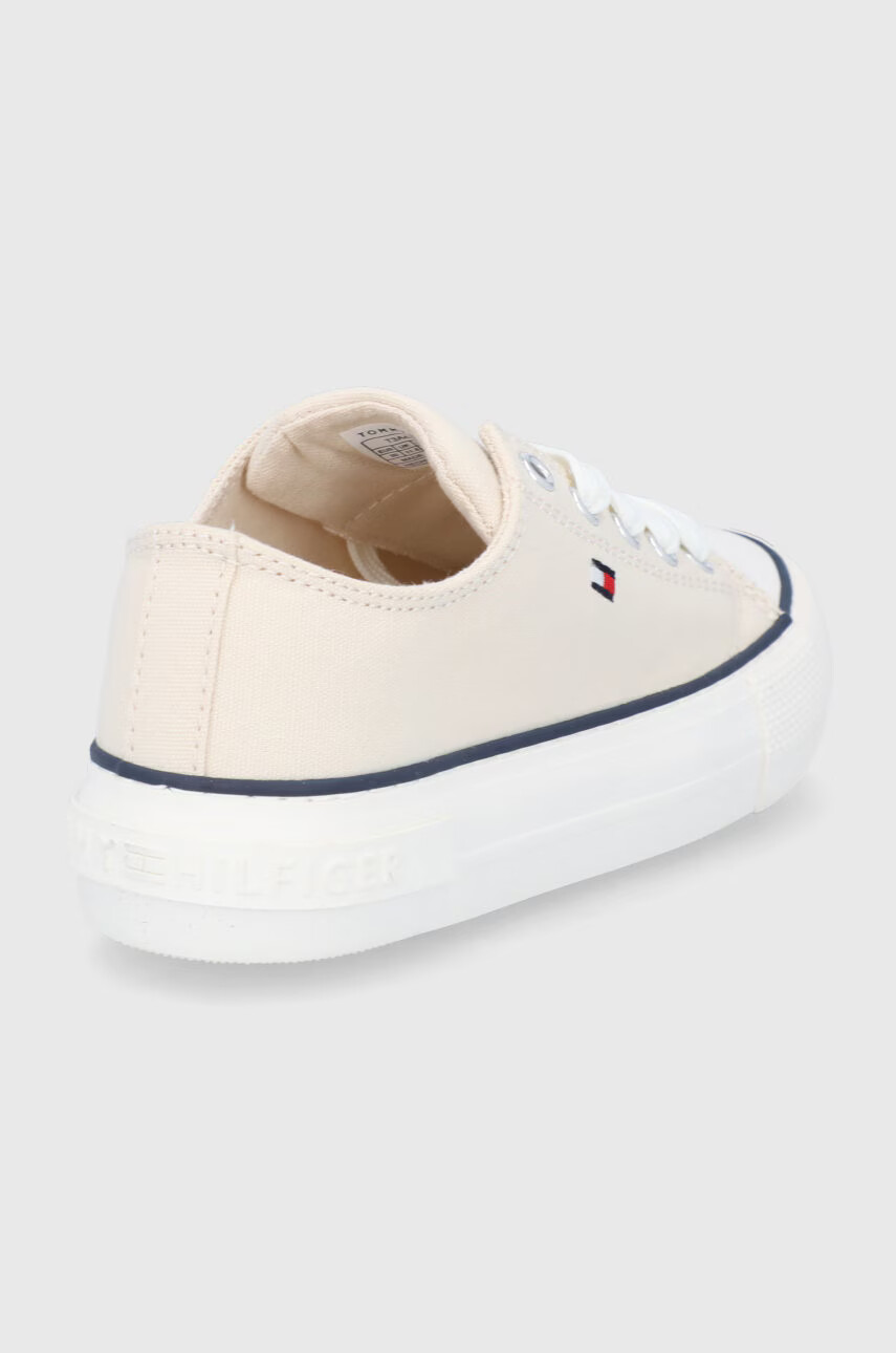 Tommy Hilfiger Детски ниски кецове в бежово - Pepit.bg