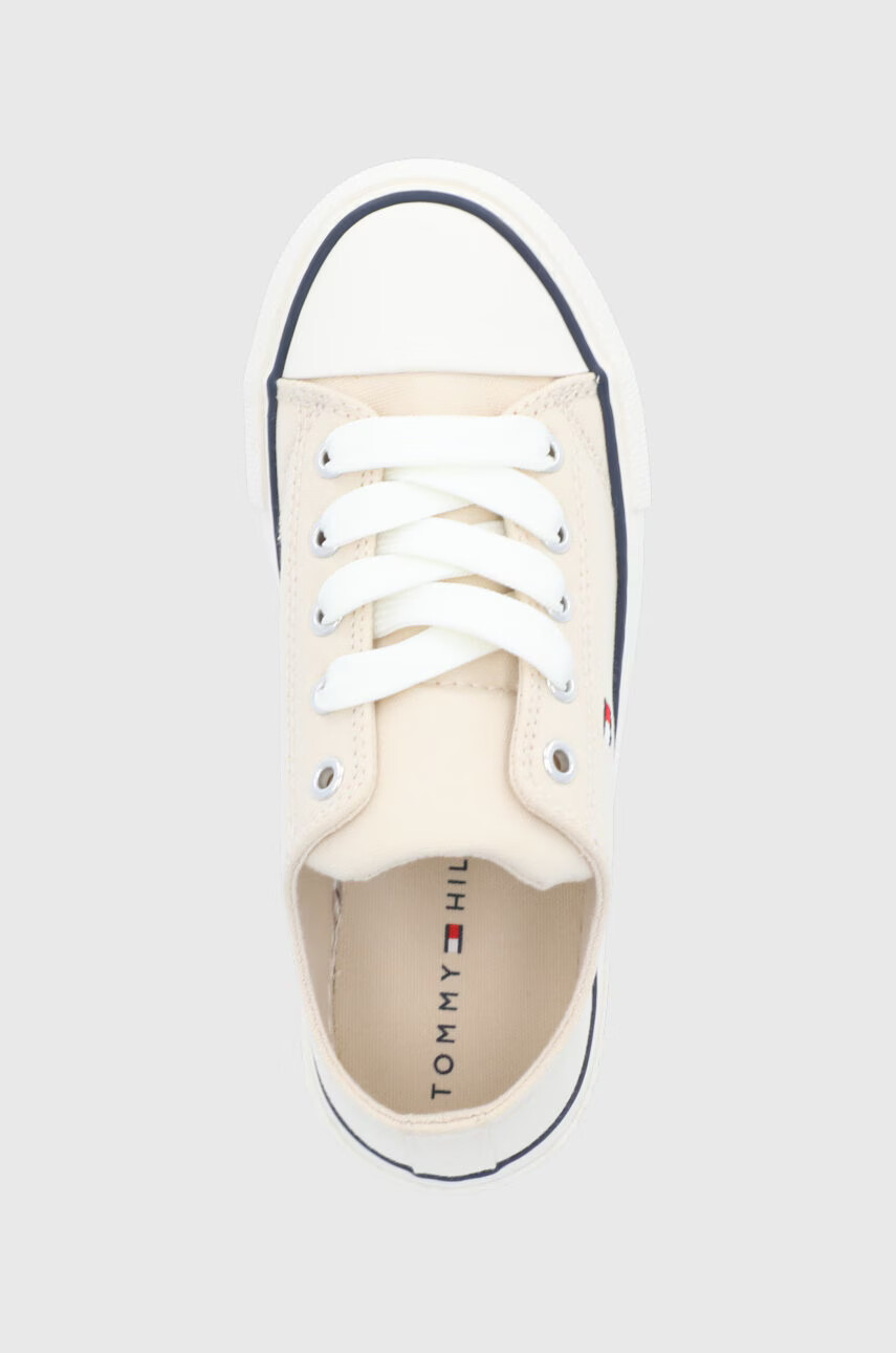 Tommy Hilfiger Детски ниски кецове в бежово - Pepit.bg