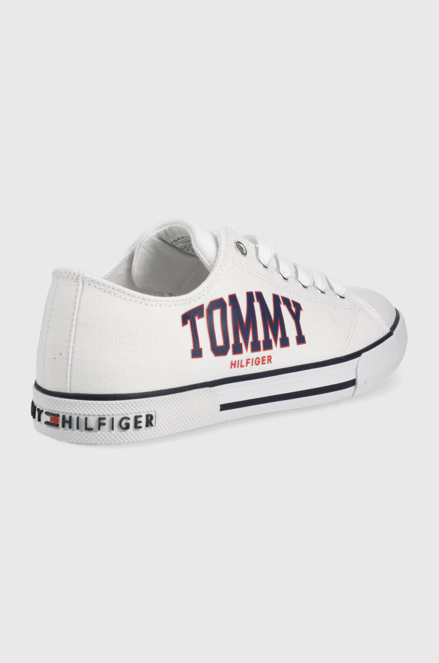 Tommy Hilfiger Детски ниски кецове в бяло - Pepit.bg