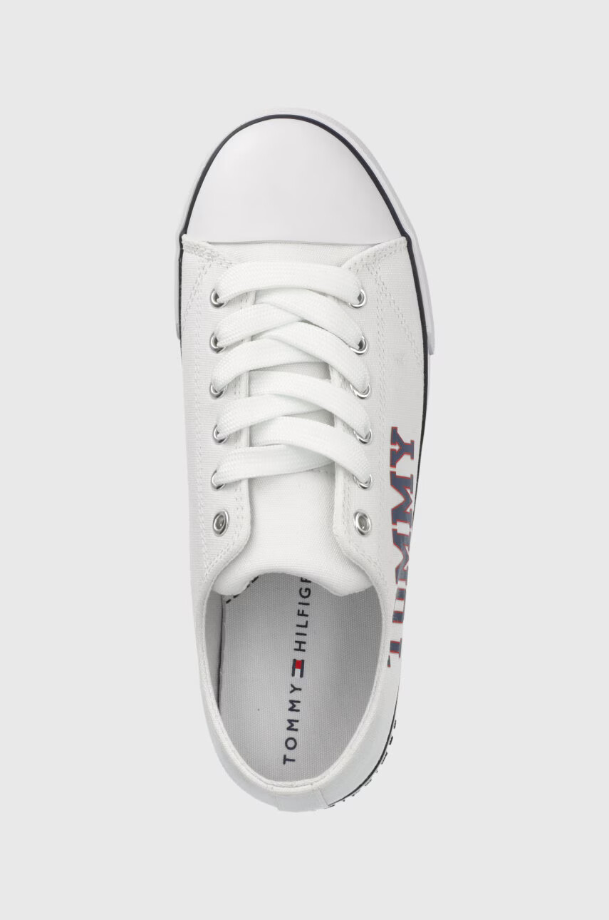 Tommy Hilfiger Детски ниски кецове в бяло - Pepit.bg