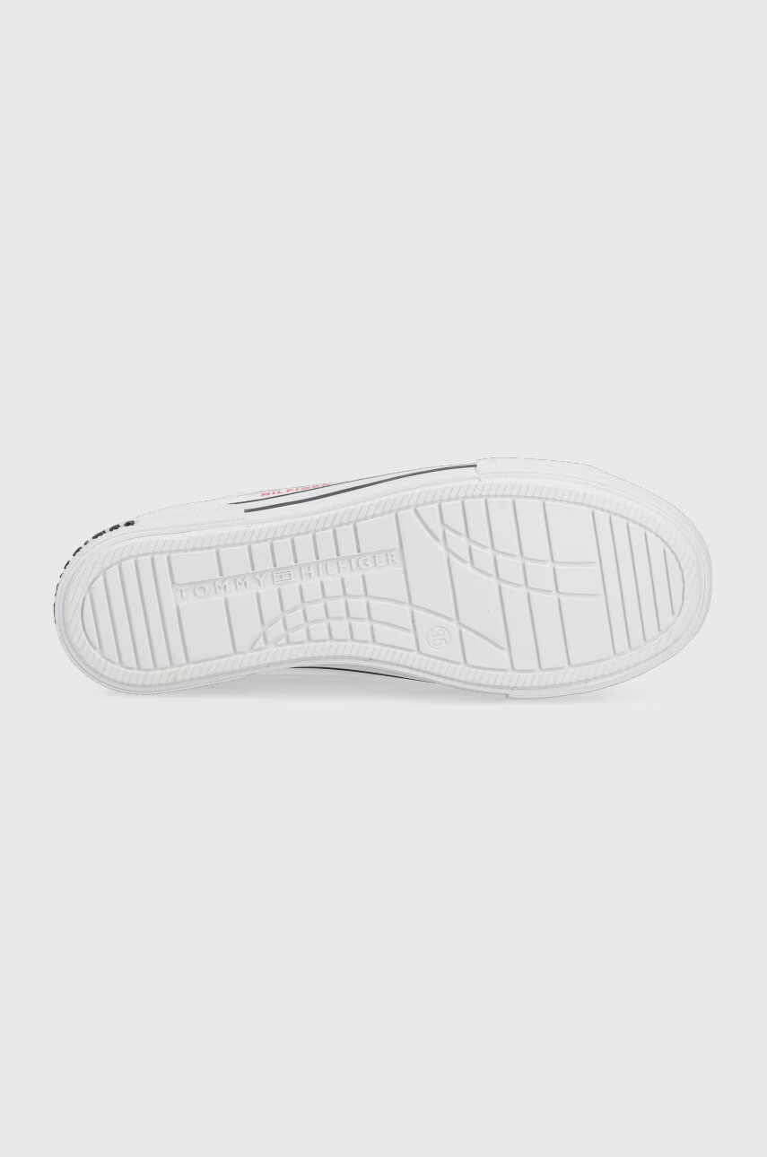 Tommy Hilfiger Детски ниски кецове в бяло - Pepit.bg