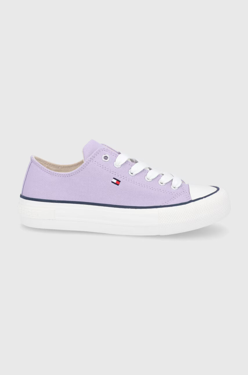 Tommy Hilfiger Детски ниски кецове в розово - Pepit.bg